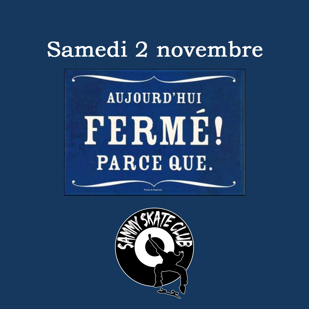 Aucune session libre le samedi 2 novembre