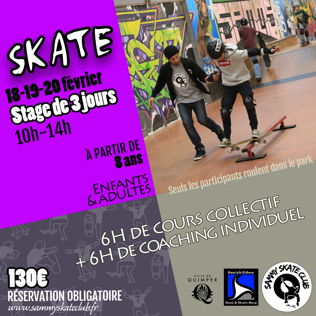 Stage de skate 3j