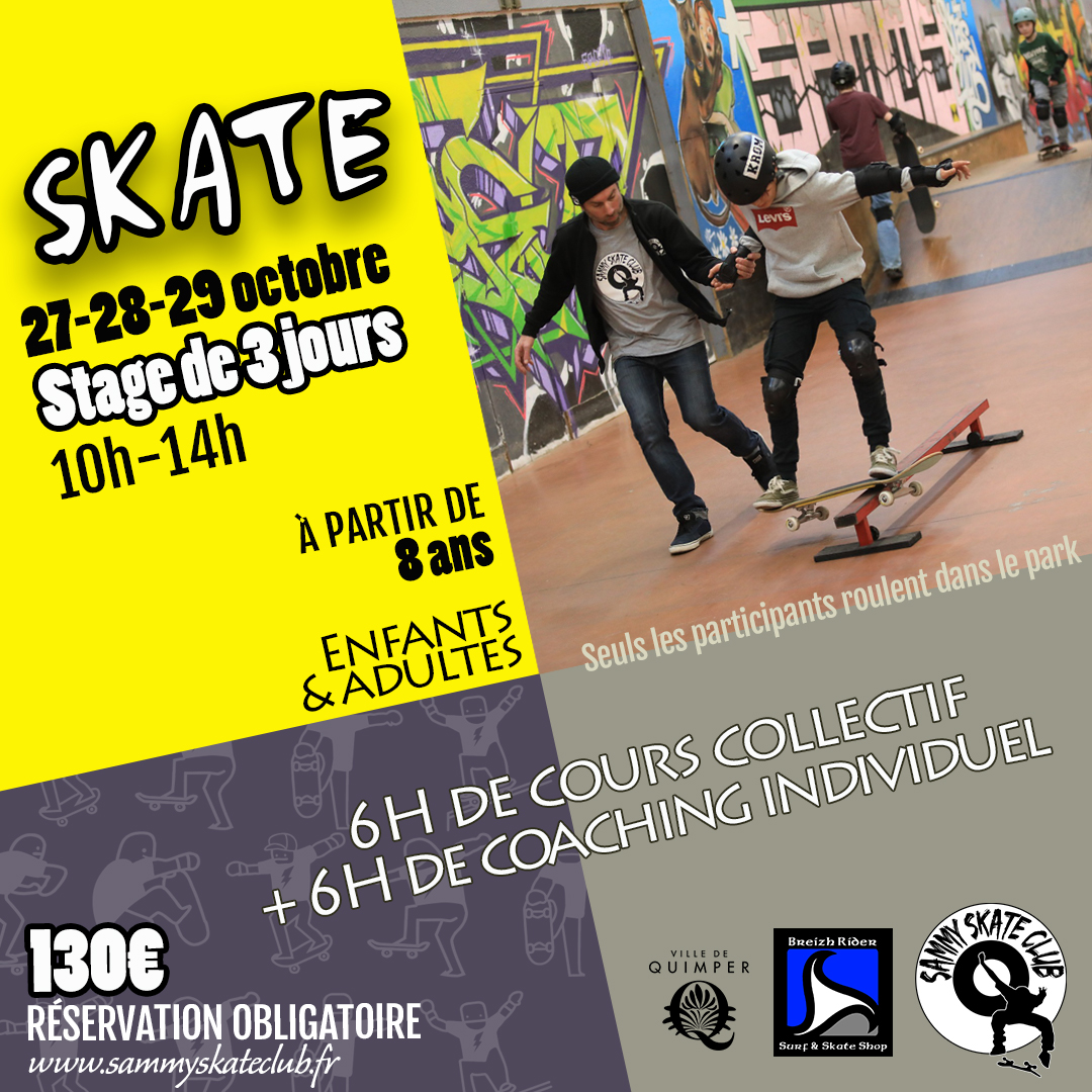 Stage de skate 3j