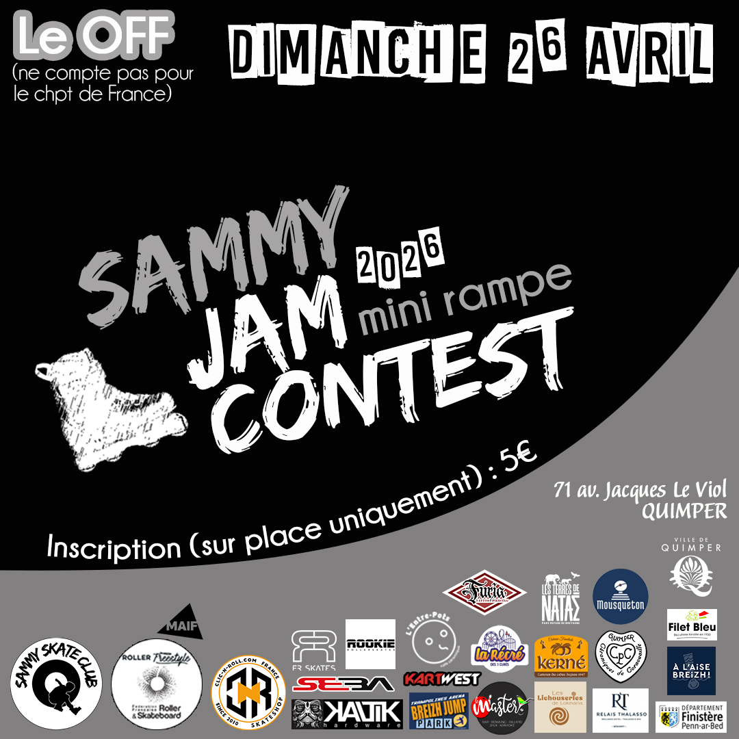 Sammy Jam Contest mini-rampe 2026 (roller)