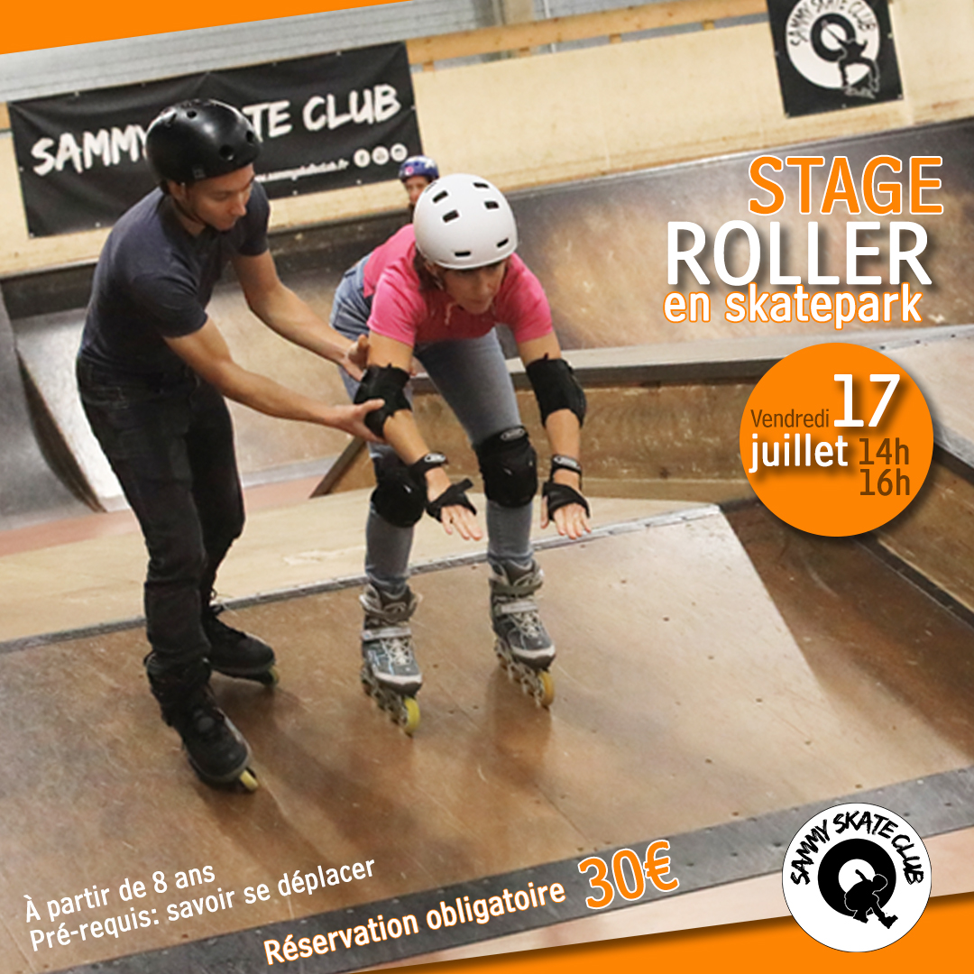 Stage de roller : apprendre à rouler en skatepark