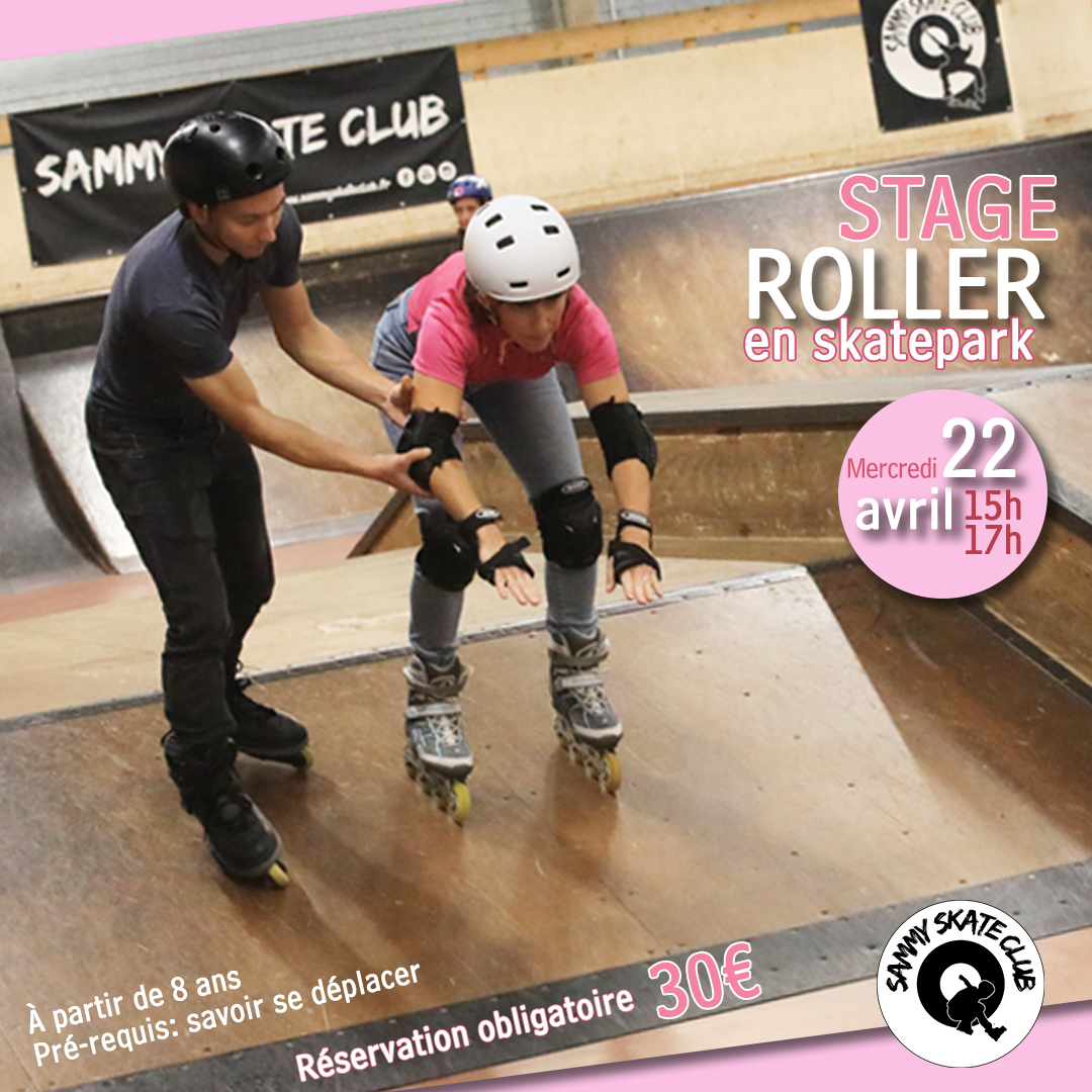 Stage de roller : apprendre à rouler en skatepark
