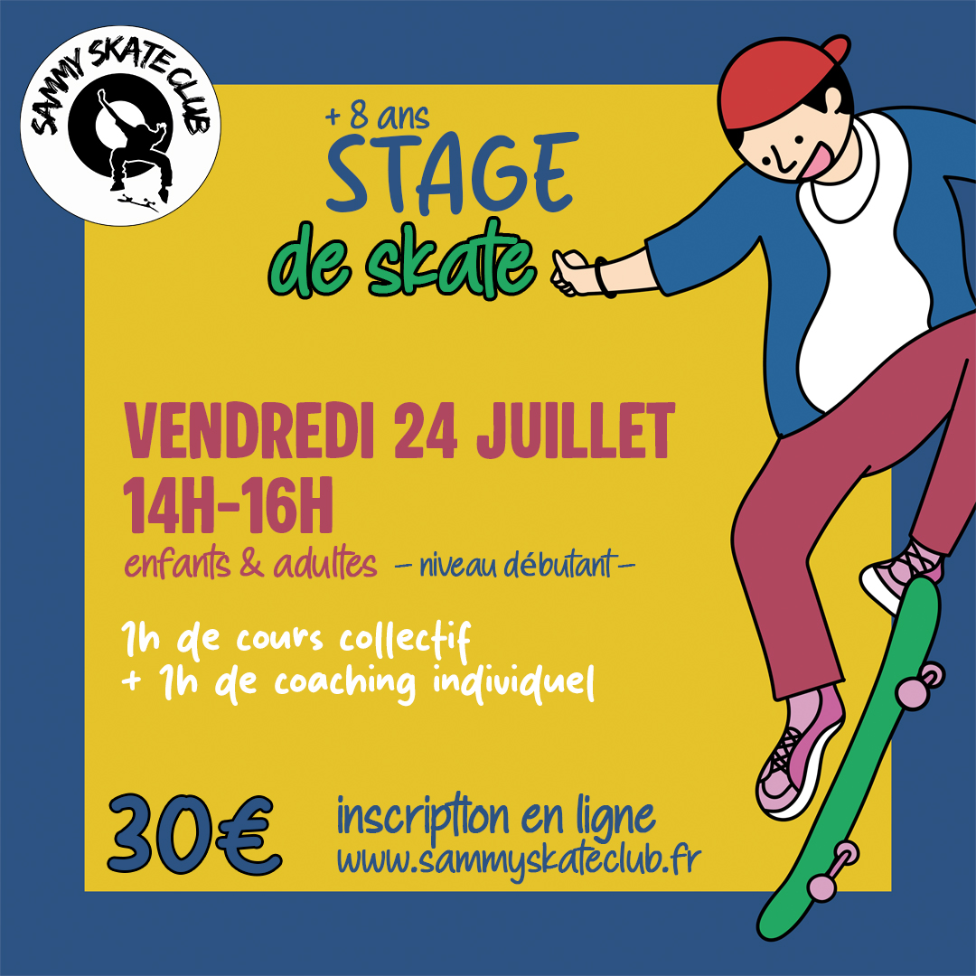 STAGE DE SKATE pour débutants