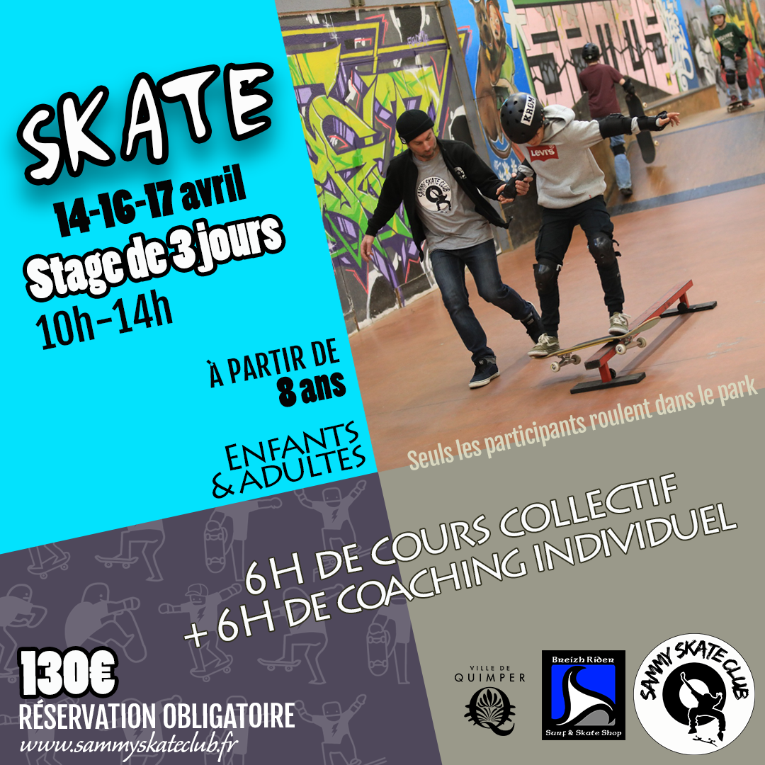 Stage de skate 3j